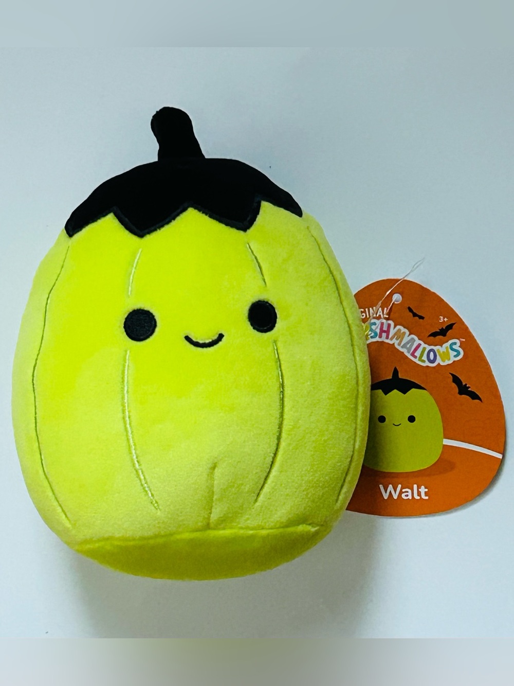 NEW! Original Squishmallows Walt The Neon Pumpkin Halloween Plush (5 inches)